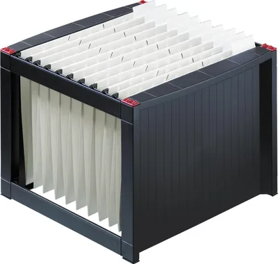 Image de Rack pour dossiers suspendus Ku.schwarz H272xB360xT380mm pour env.40 dossiers HELIT