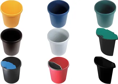 Image de helit Gross-Papierkorb, 30 Liter, PE, grn