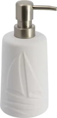 Produktbild von TENDANCE | Seifenspender - Manureva Weiß - 430 ml - Hygienisch - Elegantes Design - Maritime Inspiration