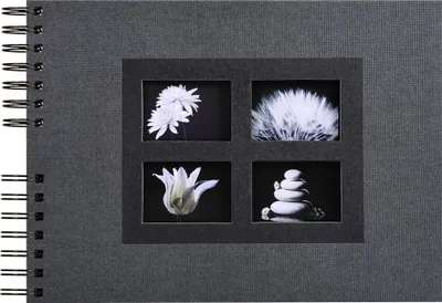 Produktbild von Exacompta Spiralalbum 50 schwarzen Seiten Passion - 32x22 cm - Schwarz - 16241E