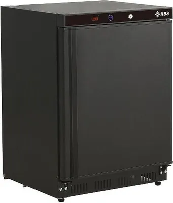 Obrázek produktu pro Komerční chladnička KBS, 129 litrů, 600x600x850 mm, chlazení s ventilátorem, černá
