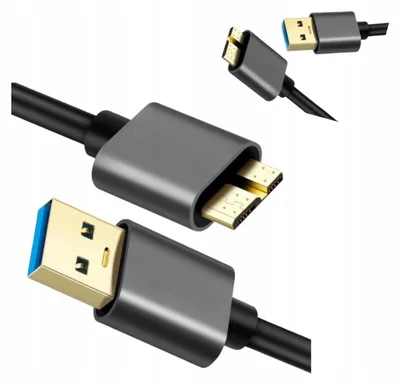 Produktbild von USB 3.0 Kabel A auf Micro B 0,5m für externe HDDs