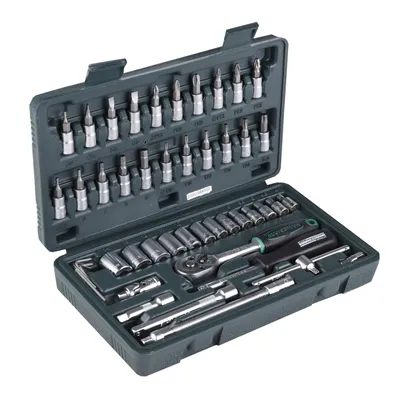 Produktbild von Brüder Mannesmann Steckschlüsselsatz 6,3mm (1/4") 4-14mm (46-teilig)