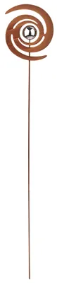 Produktbild von Kobolo Gartenstecker Dekostecker FINJA Spiraldesign 148H cm - Gartendeko Kräuterstecker für Draußen Rostdeko Stecker Terrasse Balkon Dekofigur Blumen