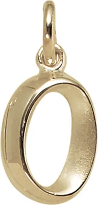 Produktbild von Anhänger Buchstabe O 375 Gold Gelbgold 14,9x9,1mm Halsschmuck Buchstabenanhänger