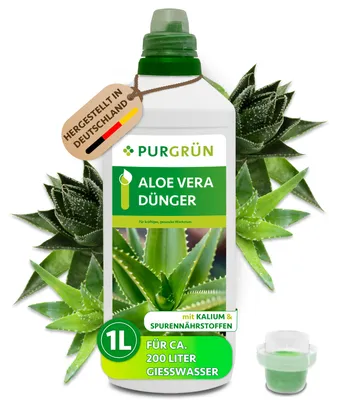 Produktbild von Purgrün Aloe-Vera-Dünger | Flüssigdünger für Sukkulenten | 1L