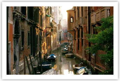 Produktbild von Poster - Poster ohne Rahmen - Venedig Brücke Wasser Haus - 91,5x61 cm - Wand Bild - Wanddeko - Wandbilder - Kunstposter - Wandposter - Bilder - Kunstdruck - Wanddekoration - Wandbild - P2XAA91x61-2532