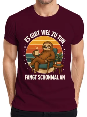 Obrázek produktu pro Tričko s potiskem "Statement", "Sarkasmus", "Humor", barva: vínová, velikost: XL