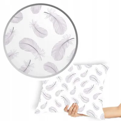 Produktbild von Designpremium Kissenhülle 40x60 cm Baumwolle mit Feder-Muster