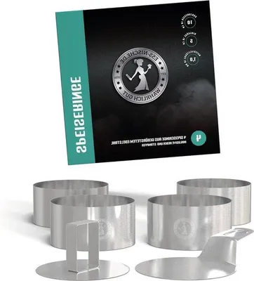 Obrázek produktu pro Sada grilovacích forem 10 cm, mini formy na dorty, 4dílná, ideální na grilování