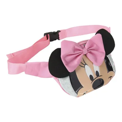 Produktbild von Minnie Maus 3D Bauchtasche für Babys und kleine Mädchen, rosa, 33x11,5x10 cm