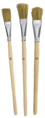 Produktbild von Pinsel Set Lackpinsel Set 3tlg. Größe 10, 12, 14 helle Borsten