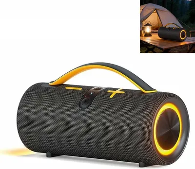 Produktbild von Outdoor Bluetooth Box 30W, Wasserdicht, RGB Beleuchtung, Tragbarer Musiklautsprecher, 8 Std Akku