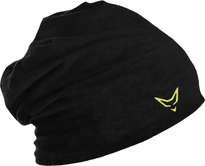 Produktbild von Beanie, schwarz / neongelb
