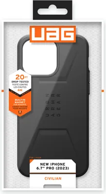 Produktbild von Uag Civilian Magsafe - Schutzhülle Für Iphone 15 Pro Max (Schwarz)