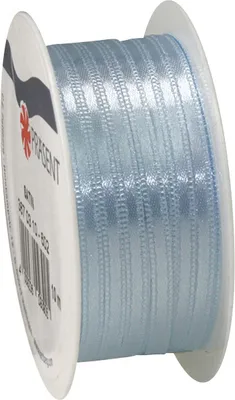 Produktbild von Satinband, 3 mm, Rolle à 10 m Hellblau