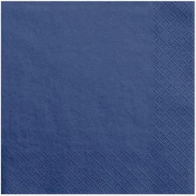 Produktbild von Dreilagige Servietten, marineblau, 33x33cm (1 Packung / 20 Stk.)