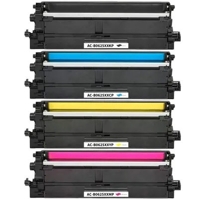 Produktbild von 4 Toner Brother TN-625 TN-625XXLK TN-625XXLC TN-625XXLY TN-625XXLM Tonerpatronen kompatibel Schwarz,Cyan,Magenta,Gelb Multipack Tonerkartusche SparSet