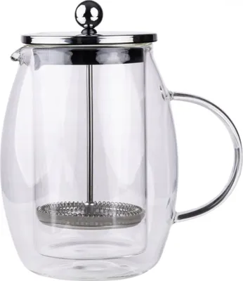 Produktbild von Kolbenpresse Glasfass Kaffee- und Teezubereiter 1l