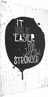 Produktbild von Posterpapier Poster - It Doesn't Get Easier, You Just Get Stronger 21x30 cm Text m-B-0047-ao-a