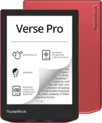 Produktbild von Pocketbook Verse Pro - Passion Red DACH-Version - E-Book-Reader - 16 GB