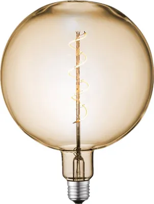 Produktbild von Lucande LED-Globelampe, E27 4W, Ø 18 cm, 2700K, amber