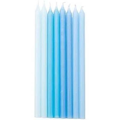 Produktbild von Aqua Kerzen für Kindergeburtstage und Feiern für Erwachsene, 9 cm breit, 15 cm hoch