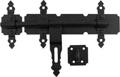 Produktbild von DMX - Dekorativ Riegel Bolzenriegel Schlossriegel Schwarz - WCZ