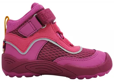 Imagen del producto de Zapatos para niña Affenzahn, modelo Vogel, con cierre de velcro, tipo calzado minimalista (para usar sin calcetines), color rosa, ideales para uso diario