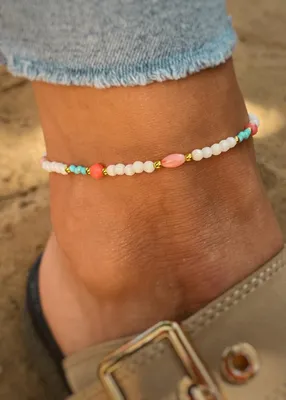 Immagine prodotto di Cavigliere in Vetroceramica, corallo e magnesite