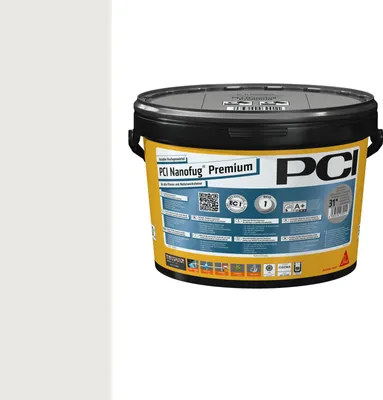 Produktbild von PCI Nanofug® Premium Variabler Flexfugenmörtel für alle Fliesen und Natursteine silbergrau 5 kg