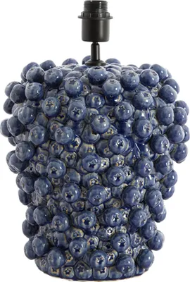 Productafbeelding van Tafel lamp - blauw - Berries - keramiek - Ø 32 cm - E27 - 1742880 - Light & Living