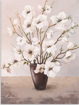 Produktbild von ARTland Wandbild Alu für Innen & Outdoor Magnolien Größe: 60x80 cm