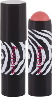 Two Sisley PHYTO-BLUSH Twist makeup sticks with a zebra print design are shown against a white background. One stick has its cap on, and the other has the blush applicator exposed.