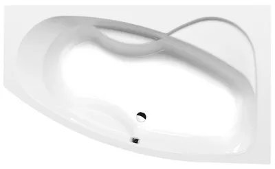 Produktbild von Raumspar Badewanne MAMBA 170x100x44cm, rechts, weiß