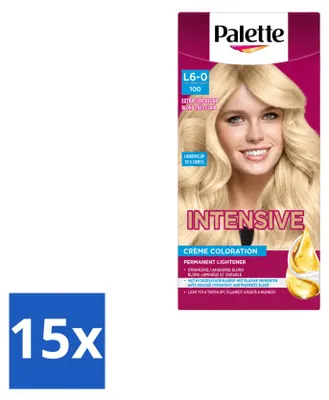 Zdjęcie produktu dla 15 sztuk farby do włosów Poly Palette, odcień 100 (bardzo jasny blond), pojemność 115 ml - zestaw ekonomiczny