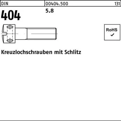 Produktbild von Reyher  Kreuzlochschrauben DIN 404 5.8 M 3 x 6 (100 Stück)