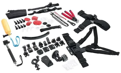 Image de 66 accessoires pour caméras sport Somikon et GoPro