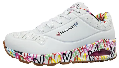 Productafbeelding van Skechers Uno Loving Love Damenschuhe Schnürschuhe Sportive Sneaker Weiß Freizeit