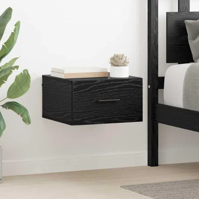 Produktbild von vidaXL Nachttisch Schwarz Eichen-Optik 35 x 35 x 20 cm Holzwerkstoff
