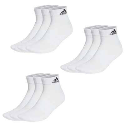 Produktbild von adidas Cushioned Sportswear Ankle, Quarter Socken, 9 Paar, weiß, 40-42