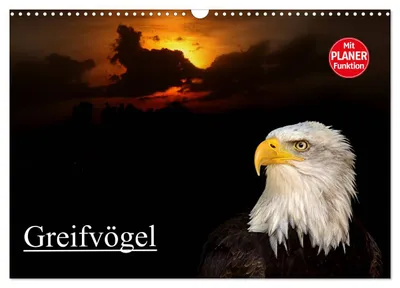Produktbild von Greifvögel (Wandkalender 2027 DIN A3 quer), CALVENDO Monatskalender