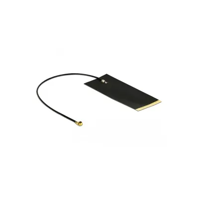 Produktbild von DeLOCK 12615, -2,63 dBi, 0.863 - 0.928 GHz, 50 Ohm, MHF, Schwarz, 0,15 m