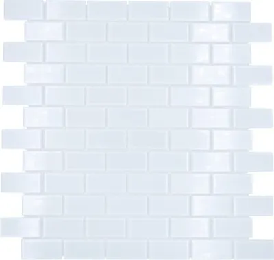 Produktbild von Glasmosaik CM B400 weiß 31x32,2 cm
