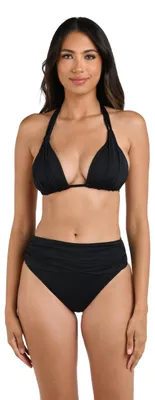 Produktbild von La Blanca Island Goddess Neckholder-Bikini-Oberteil, Schwarz, 38