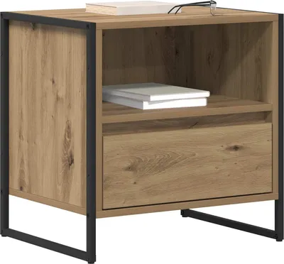 Obrázok produktu pre vidaXL Nočný stolík 2 ks ručne vyrobený dub 50 x 39,5 x 50 cm