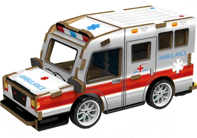 Obrázek produktu pro 3D puzzle dřevěné - Sanitka 13 cm