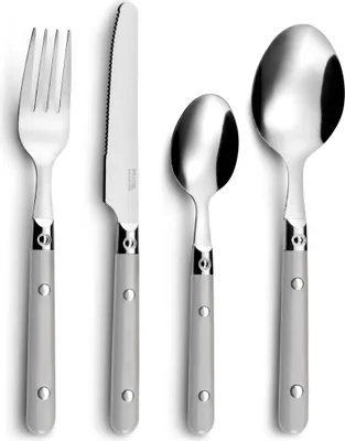 Image de Amefa Saxo Set de Couverts 16 Pièces Métal Bicolore 6 pièces (25 cm)