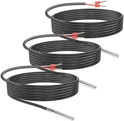 Produktbild von 3m digitale Pt1000 Temperatursensor PVC-Kabel