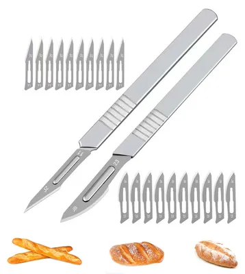 Produktbild von Brotmesser-Set mit 20 austauschbaren Messern zum Schneiden von Brot
